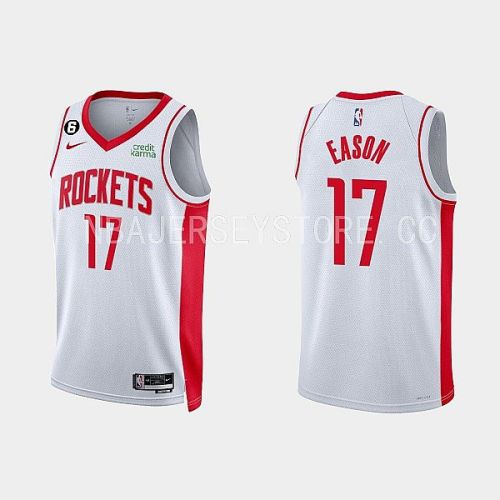 Houston Rockets Tari Eason 17 2022-23 Association Edition White Men Jersey Swingman