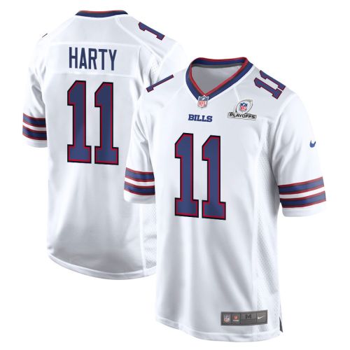 Deonte Harty 11 Buffalo Bills 2023 Playoffs Patch Game Men Jersey - White