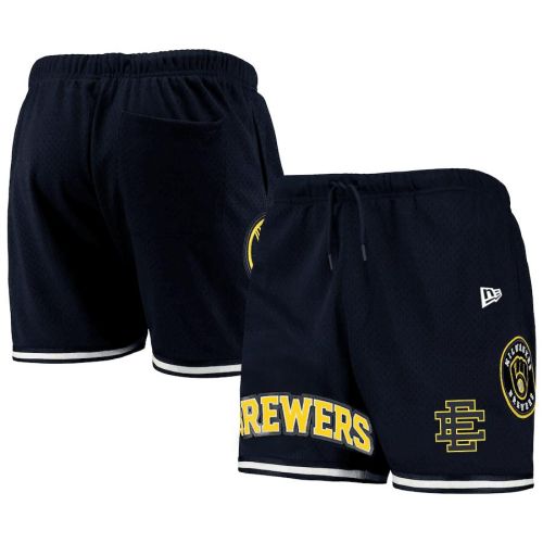 Milwaukee Brewers Team Standard Men Mesh Shorts - Navy