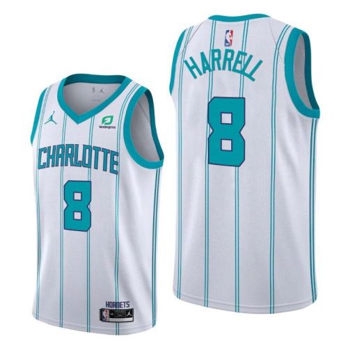 Montrezl Harrell 8 Charlotte Hornets Association Edition White Jersey 2022 Trade - Men Jersey