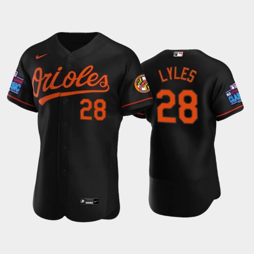 Jordan Lyles 28 Little League Classic 2022-23 Baltimore Orioles Black Alternate Jersey