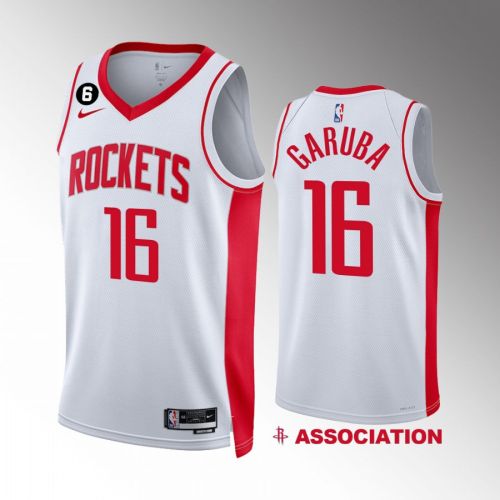 Houston Rockets 2022-23 Usman Garuba 16 Association Edition White Jersey Swingman