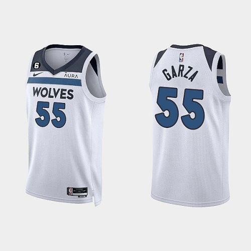 Minnesota Timberwolves Luka Garza 55 2022-23 Association Edition White Men Jersey Swingman