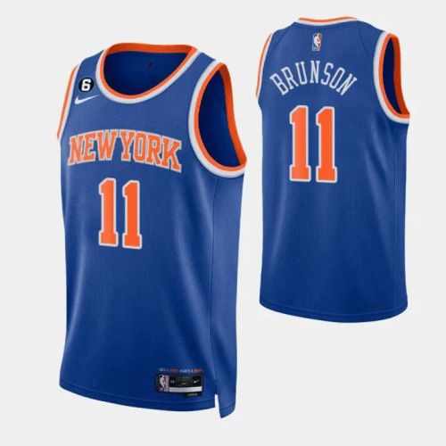 Jalen Brunson 11 New York Knicks 2022-23 Association Edition Jersey Swingman - Royal