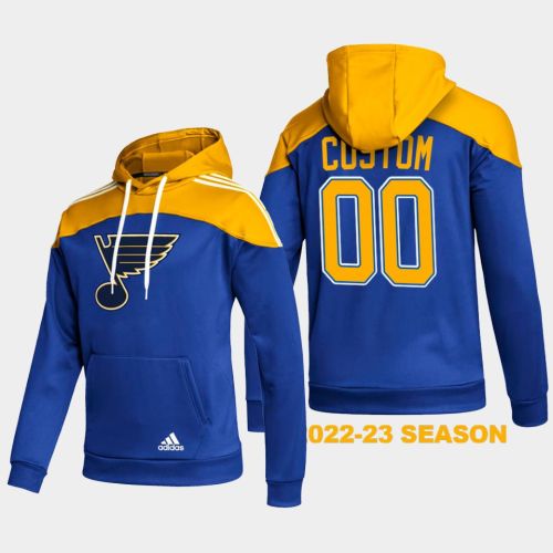 St. Louis Blues 00 Custom 2022-23 Stylish Blue Hoodie Pullover