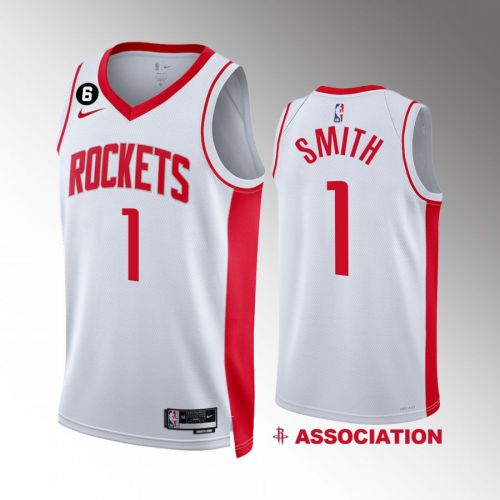 Houston Rockets Jabari Smith 1 Association Edition 2022-23 White Jersey Swingman