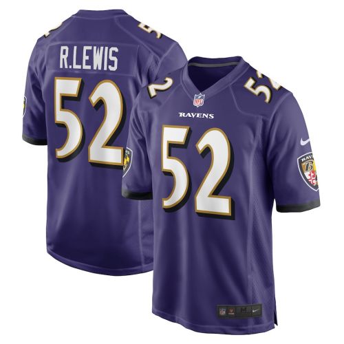 Ray Lewis 52 Baltimore Ravens Retired Player Game Jersey - Purple