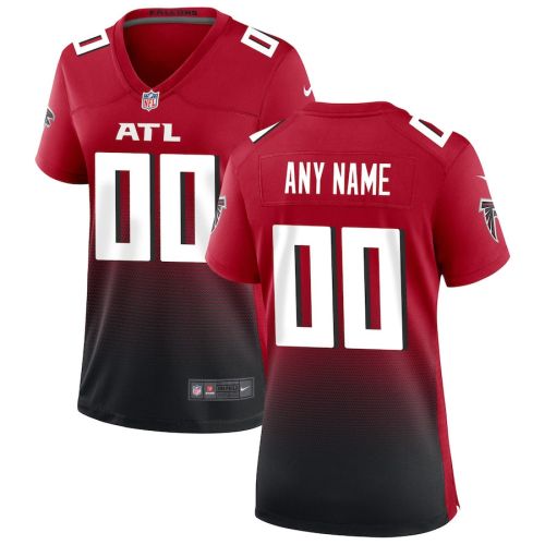 Atlanta Falcons Women's Custom Alternate Game Jersey - Red