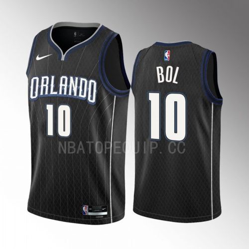 Bol Bol 10 2022-23 Orlando Magic Black City Edition Men Jersey Swingman