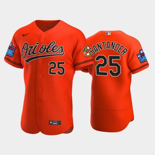 Anthony Santander 25 Little League Classic 2022-23 Baltimore Orioles Orange Alternate Jersey