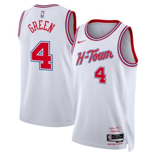 Jalen Green 4 Houston Rockets 2023/24 City Edition Swingman Jersey - White