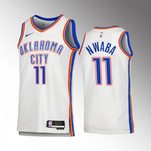 David Nwaba 11 Oklahoma City Thunder White Men Jersey 2022-23 Association Edition Swingman