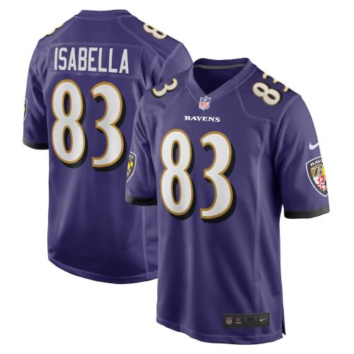 Andy Isabella 83 Baltimore Ravens Home Game Player Jersey - Purple