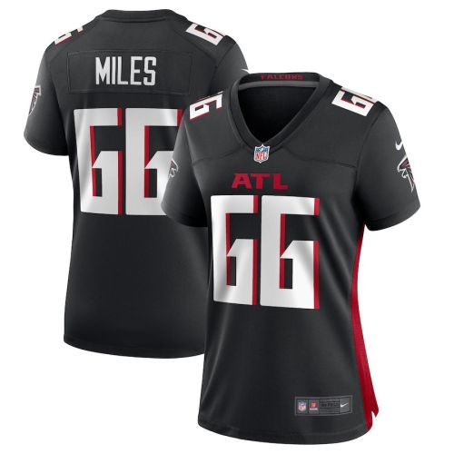 Joshua Miles 66 Atlanta Falcons Women Game Jersey - Black