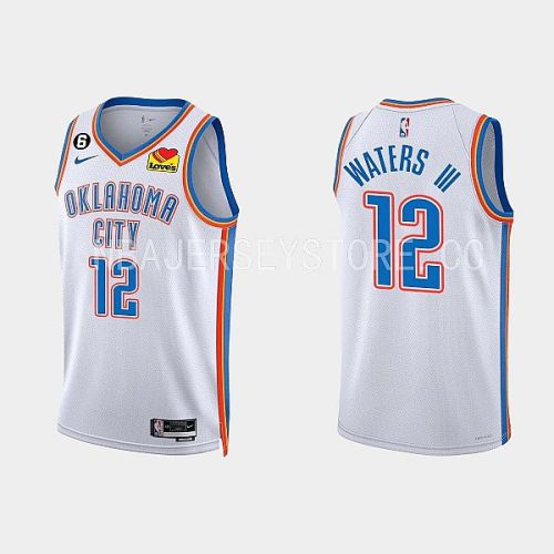 Oklahoma City Thunder Lindy Waters III 12 2022-23 Association Edition White Men Jersey Swingman