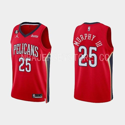 New Orleans Pelicans Trey Murphy III 25 Red 2022-23 Statement Edition Men Jersey