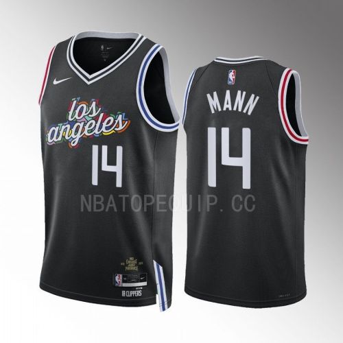 Los Angeles Clippers Terance Mann 14 2022-23 City Edition Black Jersey Swingman