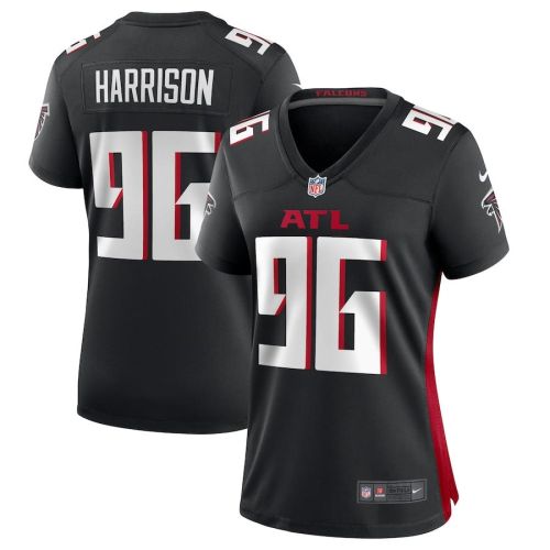 Zach Harrison 96 Atlanta Falcons Game Women Jersey - Black