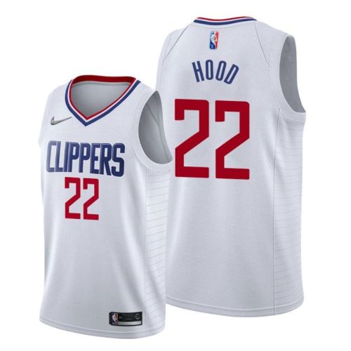 Rodney Hood 22 Los Angeles Clippers 2022 Association Edition White Jersey Diamond Badge - Men Jersey