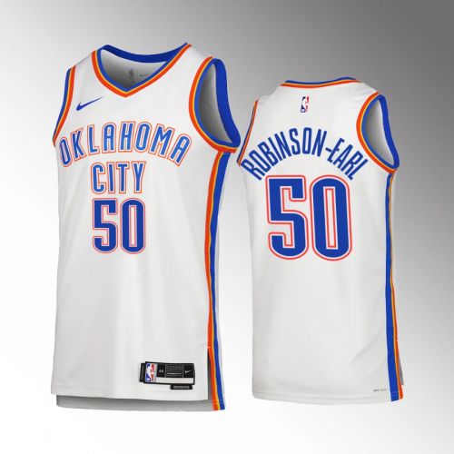 Oklahoma City Thunder Jeremiah Robinson-Earl 50 2022-23 Association Edition White Jersey