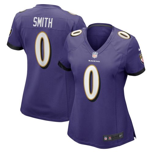 Roquan Smith 0 Baltimore Ravens Women's Team Game Jersey - Purple