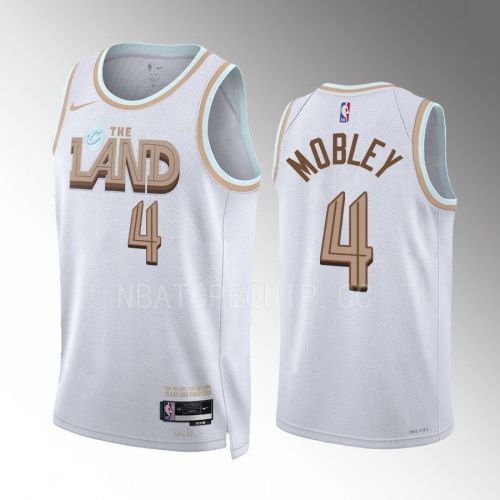 Evan Mobley 4 2022-23 Cleveland Cavaliers White City Edition Jersey Swingman