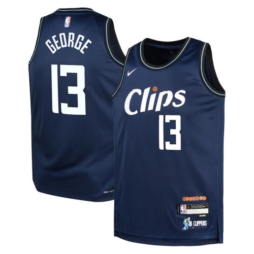 Paul George 13 LA Clippers 2023/24 City Edition Swingman YOUTH Jersey - Navy