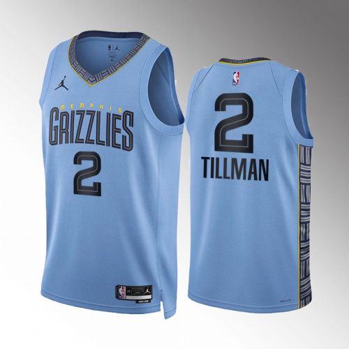 Xavier Tillman 2 2022-23 Memphis Grizzlies Blue Statement Edition Jersey Swingman