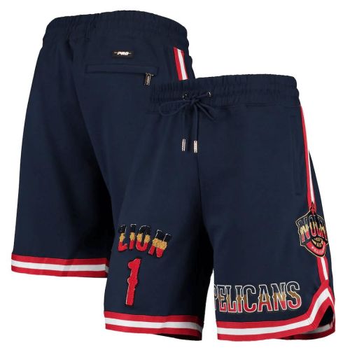 Zion Williamson 1 New Orleans Pelicans Navy Team Player Shorts - Men