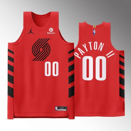 Portland Trail Blazers 00 Gary Payton II Red Jersey 2022-23 Statement Edition