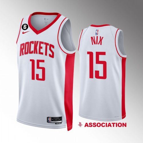 Houston Rockets 2022-23 Daishen Nix 15 Association Edition White Jersey Swingman