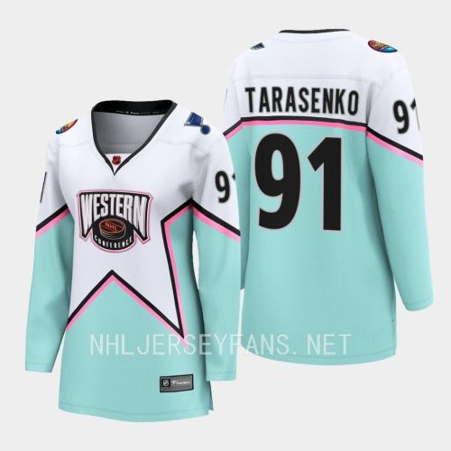 Vladimir Tarasenko 91 St. Louis Blues 2023 All-Star Game Jersey White Equipment