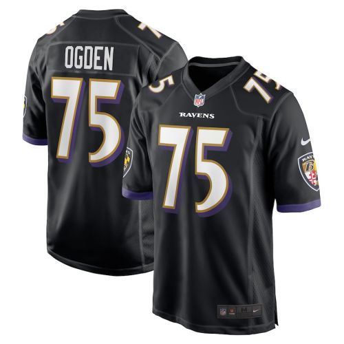 Jonathan Ogden 75 Baltimore Ravens Men Retired Jersey - Black