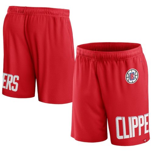 LA Clippers Red Free Throw Mesh Shorts - Men