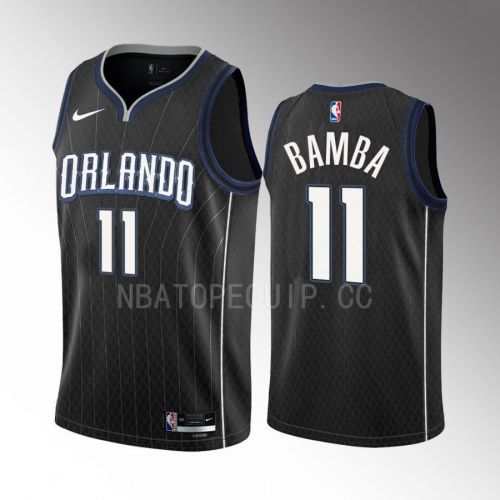 Mo Bamba 11 2022-23 Orlando Magic Black City Edition Men Jersey Swingman