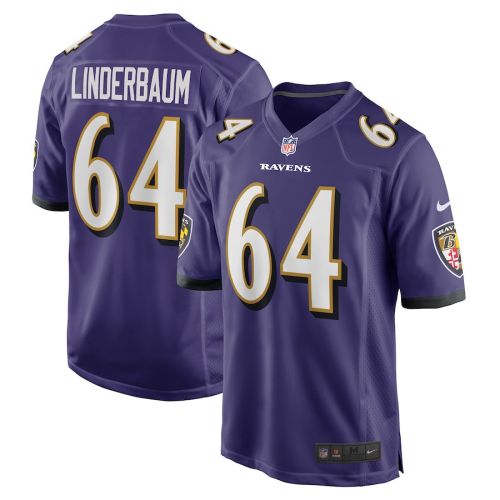 Tyler Linderbaum 64 Baltimore Ravens 2022 Draft First Round Pick Game Jersey In Purple