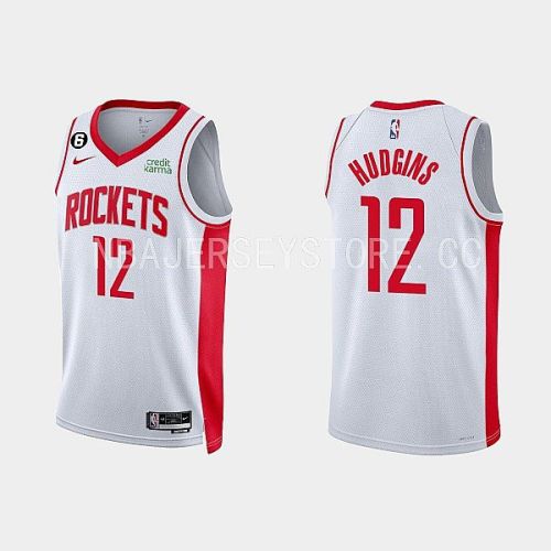 Houston Rockets Trevor Hudgins 12 2022-23 Association Edition White Men Jersey Swingman