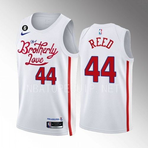 Paul Reed 44 2022-23 Philadelphia 76ers White City Edition Men Jersey Swingman