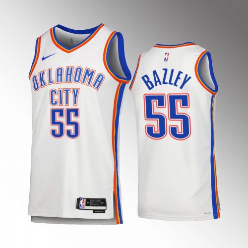 Oklahoma City Thunder Darius Bazley 55 2022-23 Association Edition White Jersey