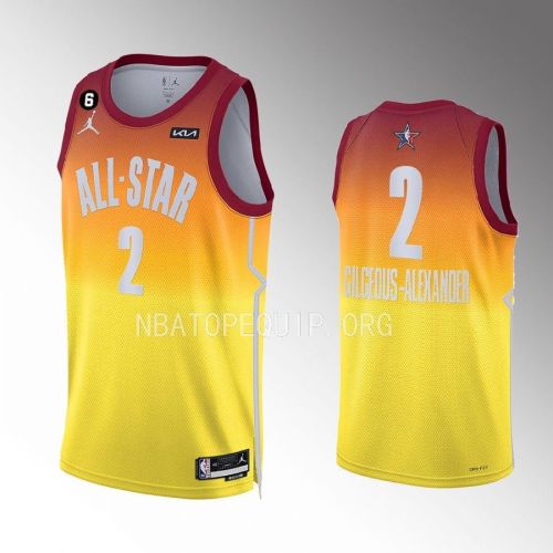 Gilgeous-Alexander 2 Oklahoma City Thunder 2023 NBA All-Star Men Jersey - Orange