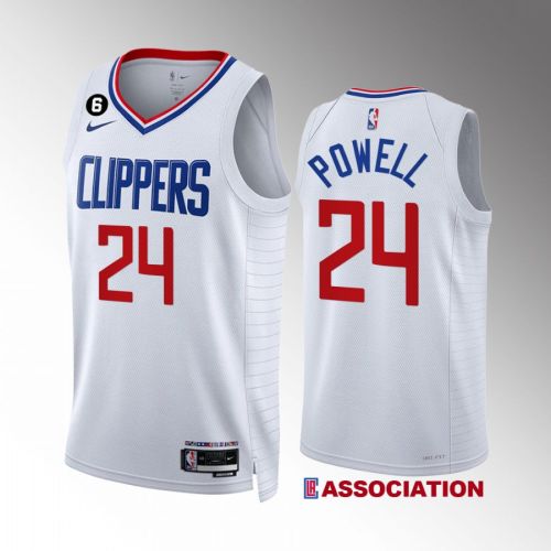 LA Clippers Norman Powell 24 2022-23 Association Edition White Jersey Swingman