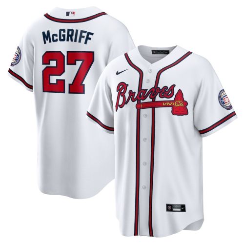 Fred McGriff 27 Atlanta Braves 2023 Hall of Fame Patch Inline Men Jersey - White