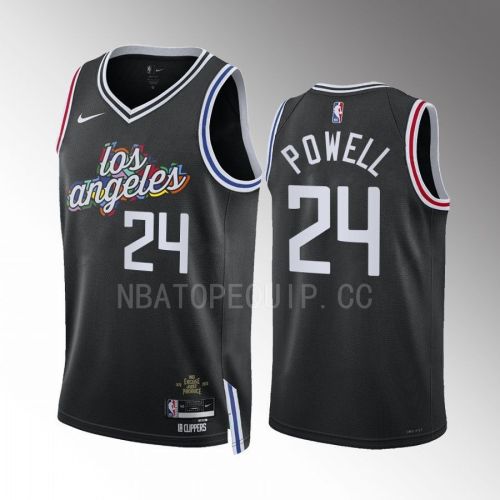 Los Angeles Clippers Norman Powell 24 2022-23 City Edition Black Jersey Swingman