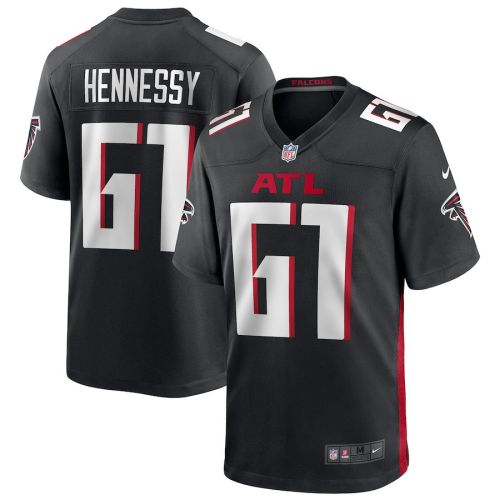 Matt Hennessy 61 Atlanta Falcons Men's Game Jersey - Black