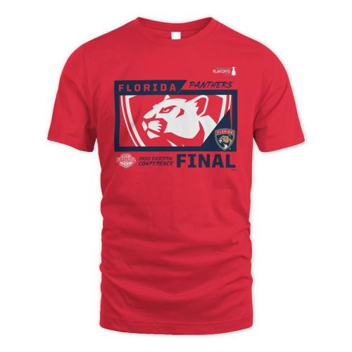 Florida Panthers 2023 Stanley Cup Playoffs Eastern Conference Final T-Shirt - Red