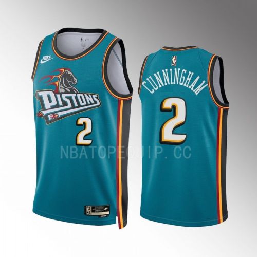 Detroit Pistons Cade Cunningham 2022-23 Classic Edition Teal 2 Jersey Swingman