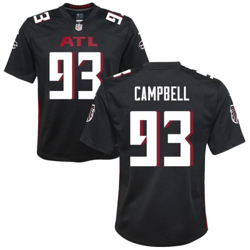 Calais Campbell 93 Atlanta Falcons Youth Game Jersey - Black