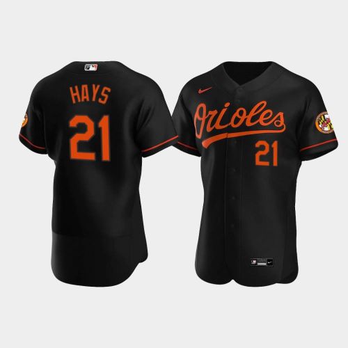 Austin Hays 21 Baltimore Orioles Black Alternate Jersey Jersey