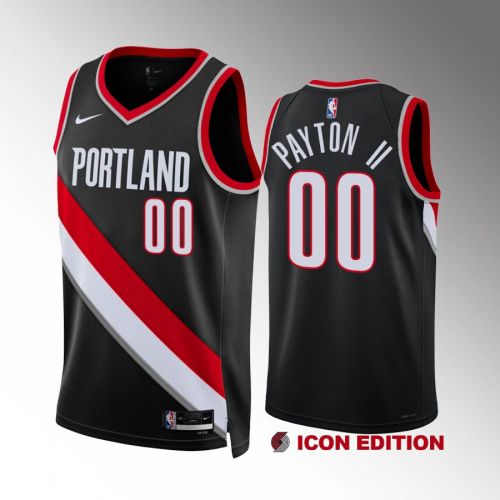 Gary Payton II 00 Portland Trail Blazers 2022-23 Icon Edition Black Jersey