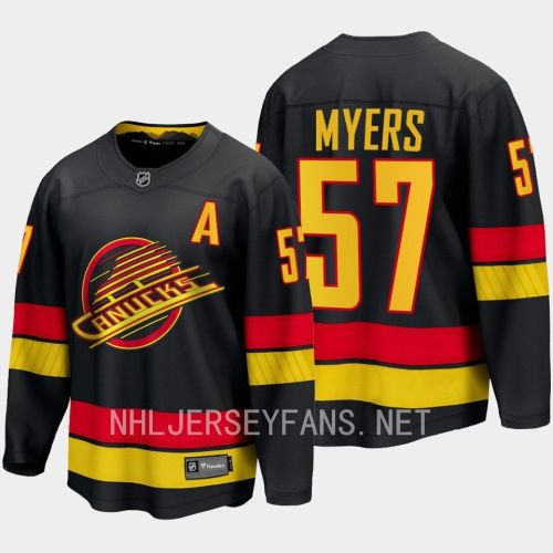 Vancouver Canucks Tyler Myers 57 2023-24 Alternate Jersey Breakaway Black